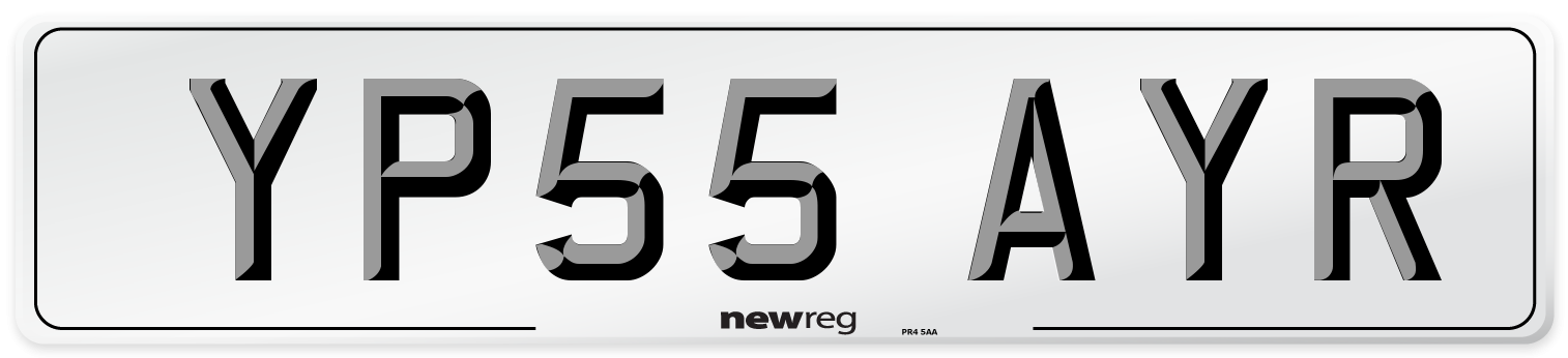 YP55 AYR Number Plate from New Reg